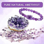 Natural Amethyst Quartz Beaded Bracelets Health Bracelet