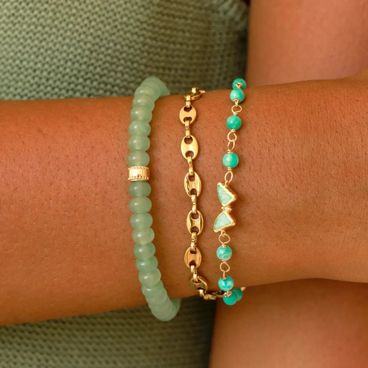 Sacred Balance Jade Stretch BraceletBracelets - Womens