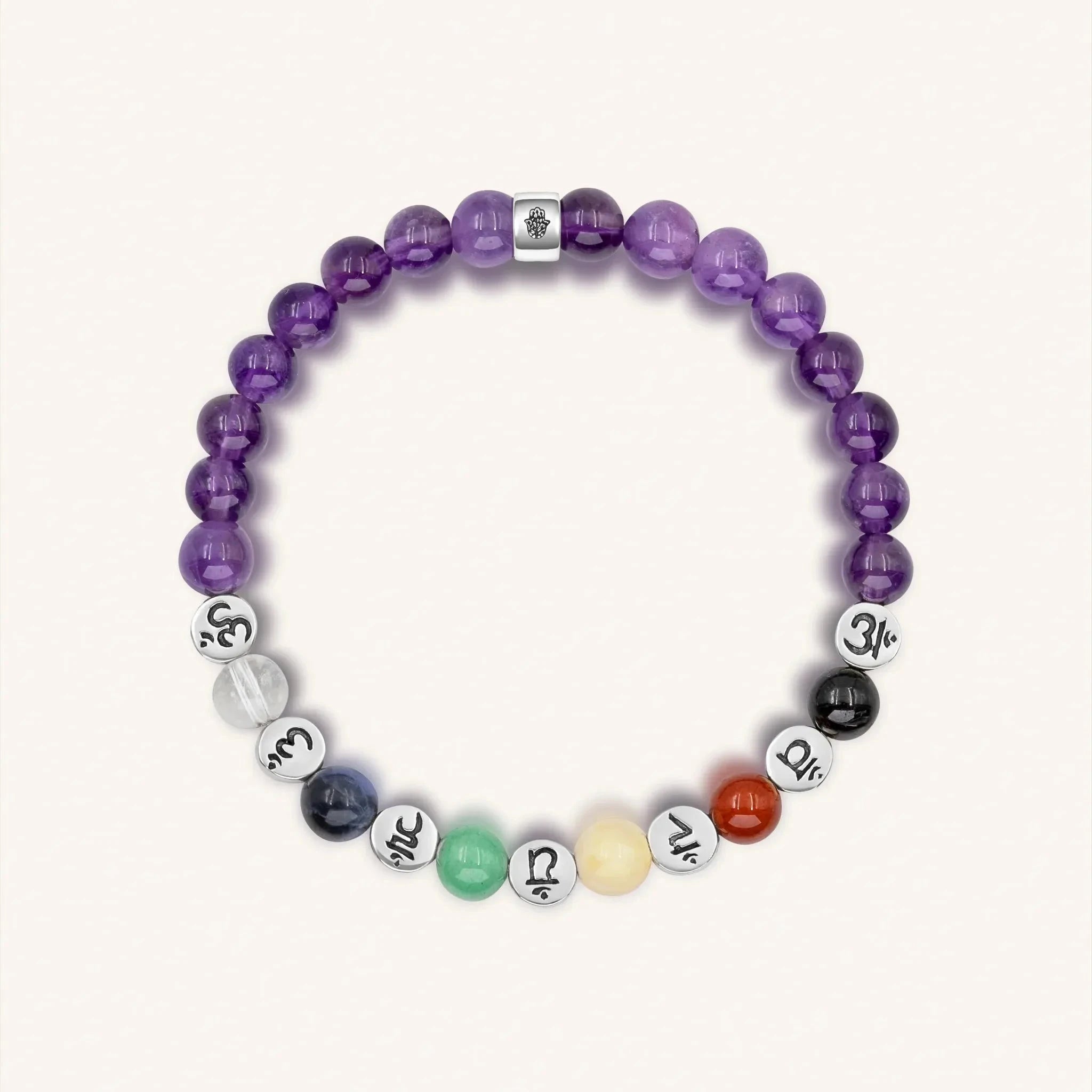 Balanced Spirit - Chakra Amethyst Stone BraceletBracelets - Womens