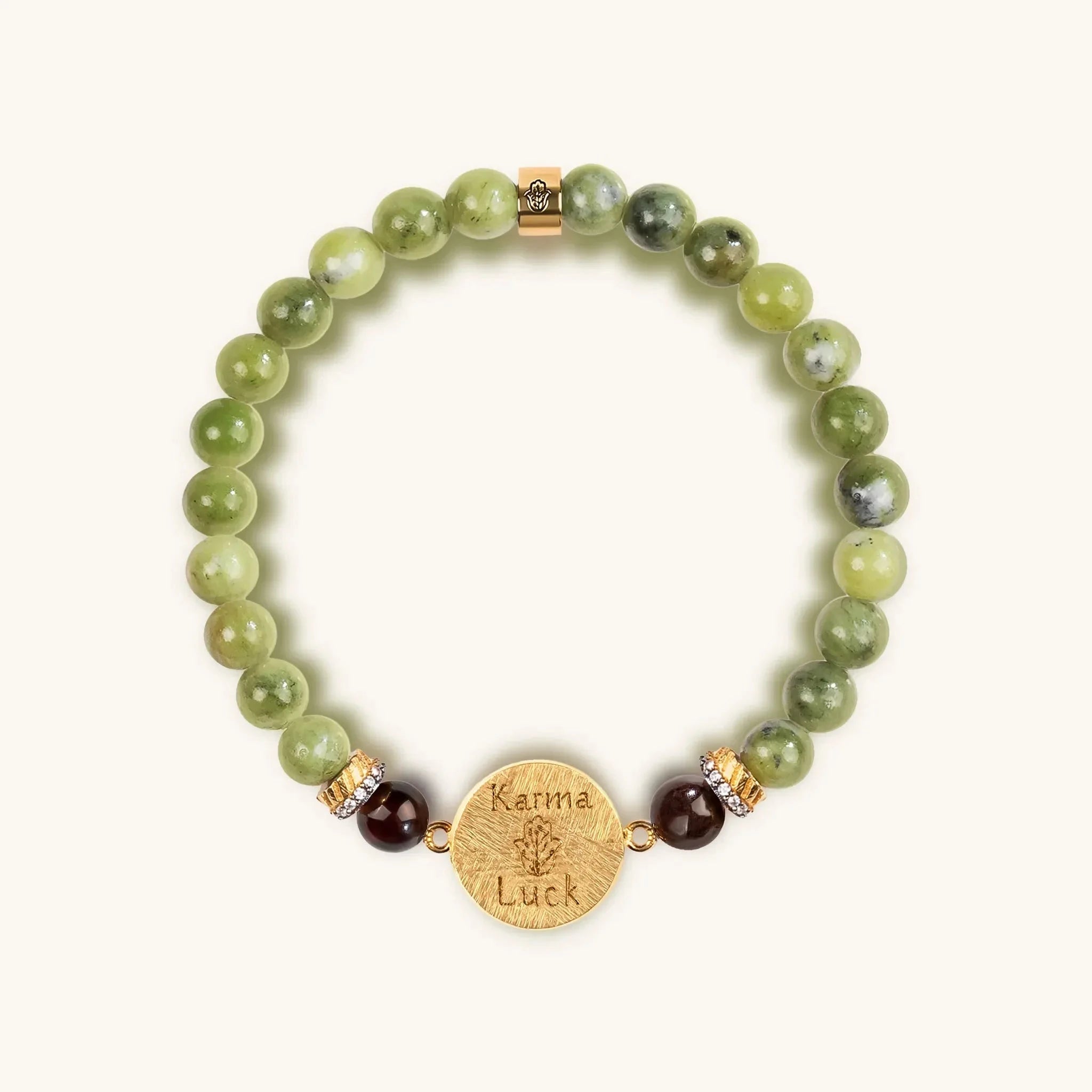 Transportive Energy Jade Stone Hamsa BraceletBracelets - Womens