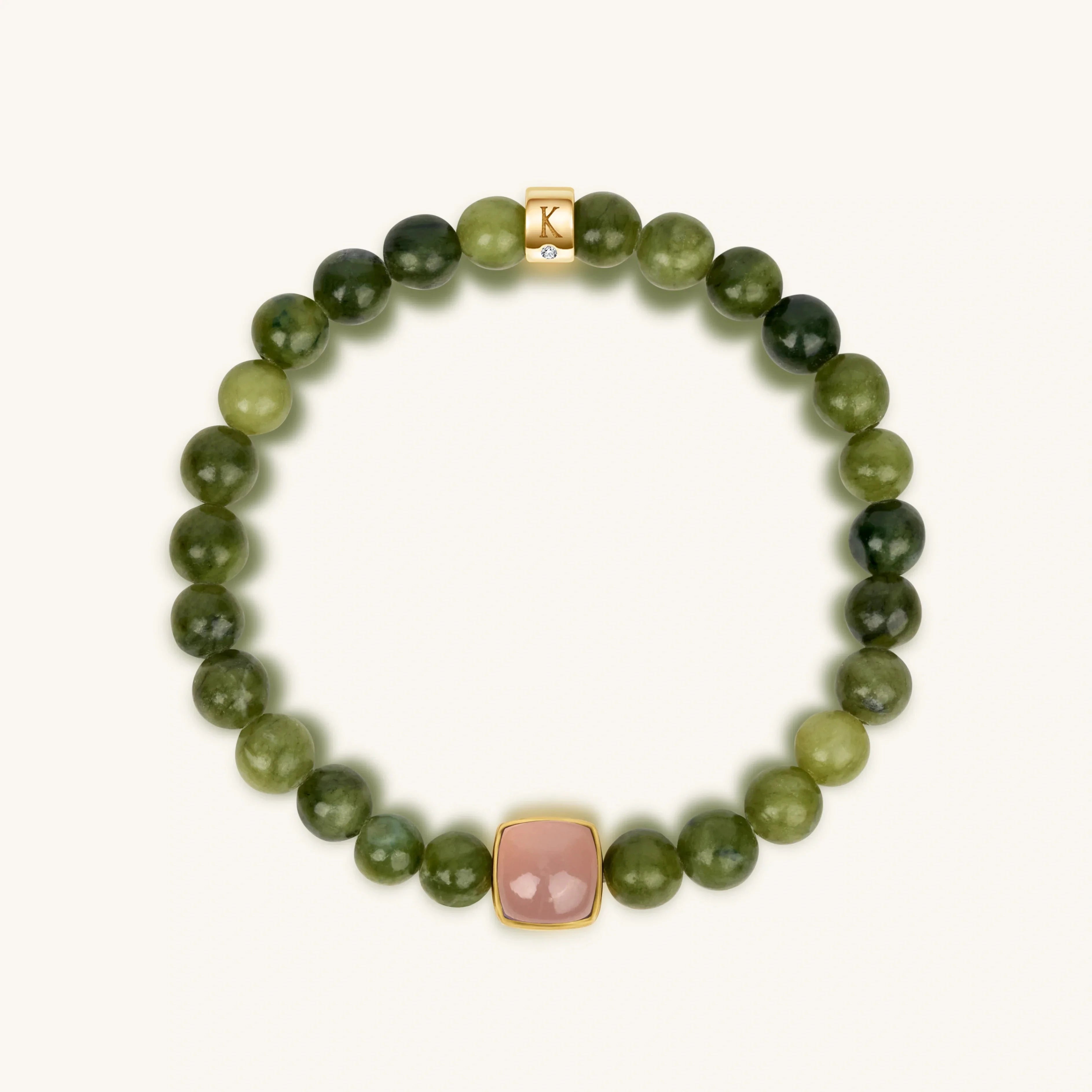 Peaceful Devotion Jade & Rose Quartz BraceletBracelets - Womens
