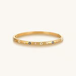 Soulful Rejuvenation Gold Evil Eye Bangle BraceletBracelets - Womens