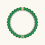 Vital Harmony - Emerald Agate May Birthstone Evil Eye BraceletBracelets - Womens