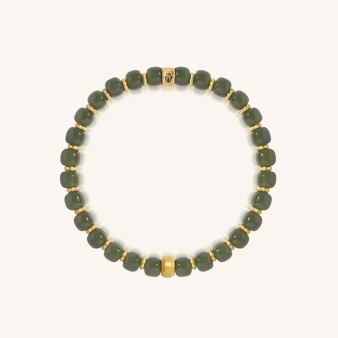 Verdant Harmony Jade Stretch BraceletBracelets - Womens