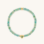 Honest Reflections Amazonite Heart Gold BraceletBracelets - Womens