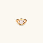 Free Spirit - Gold Evil Eye Moonstone RingRings - Womens