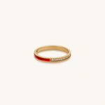 Connected Spirit Gold Red RingRings - Womens