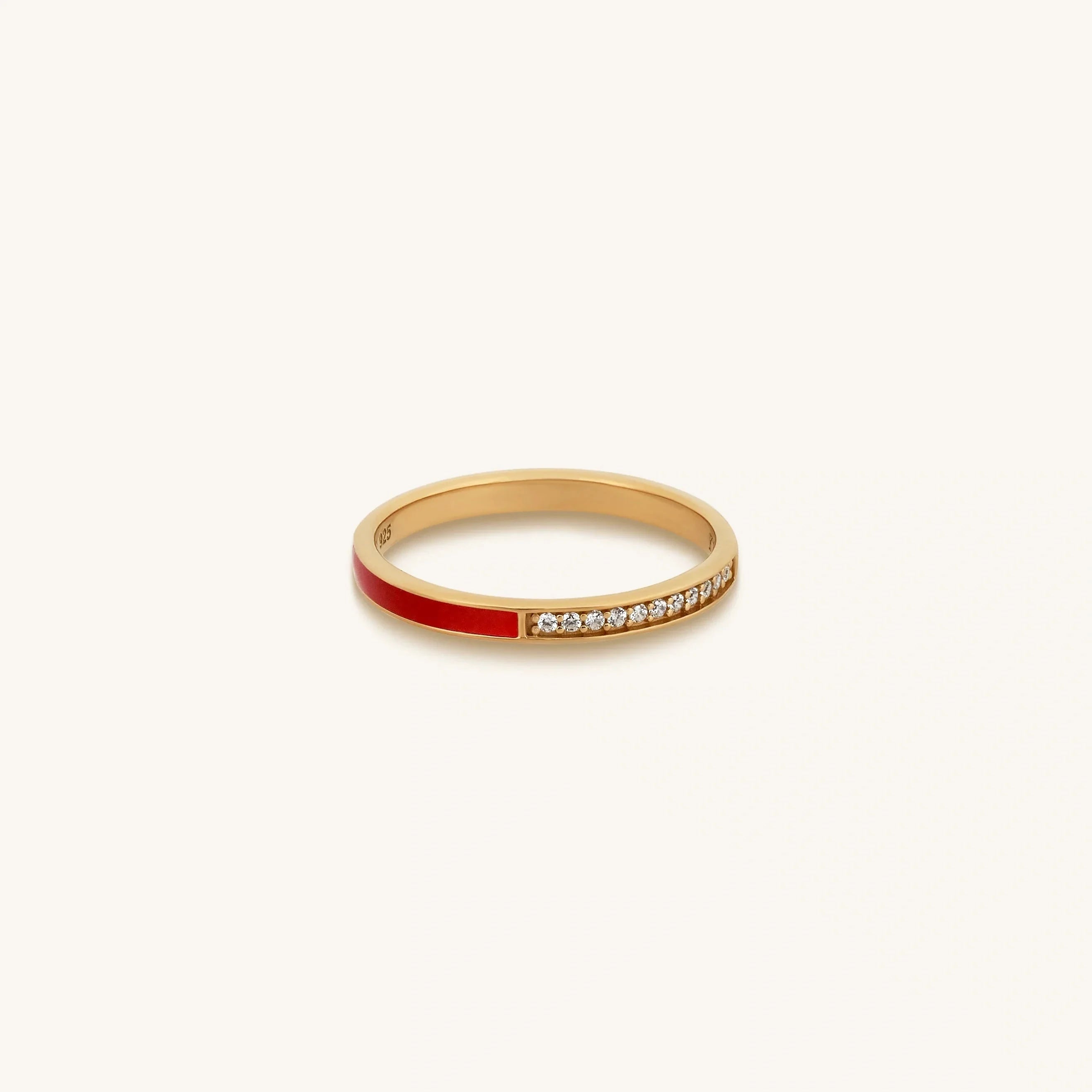 Connected Spirit Gold Red RingRings - Womens