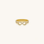 Infinite Harmony Dainty Gold Stack RingRings - Womens