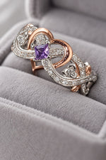 Creative Women's Heart Rings with Romantic Rose Flower Design - AtPerry's lifestyle photo