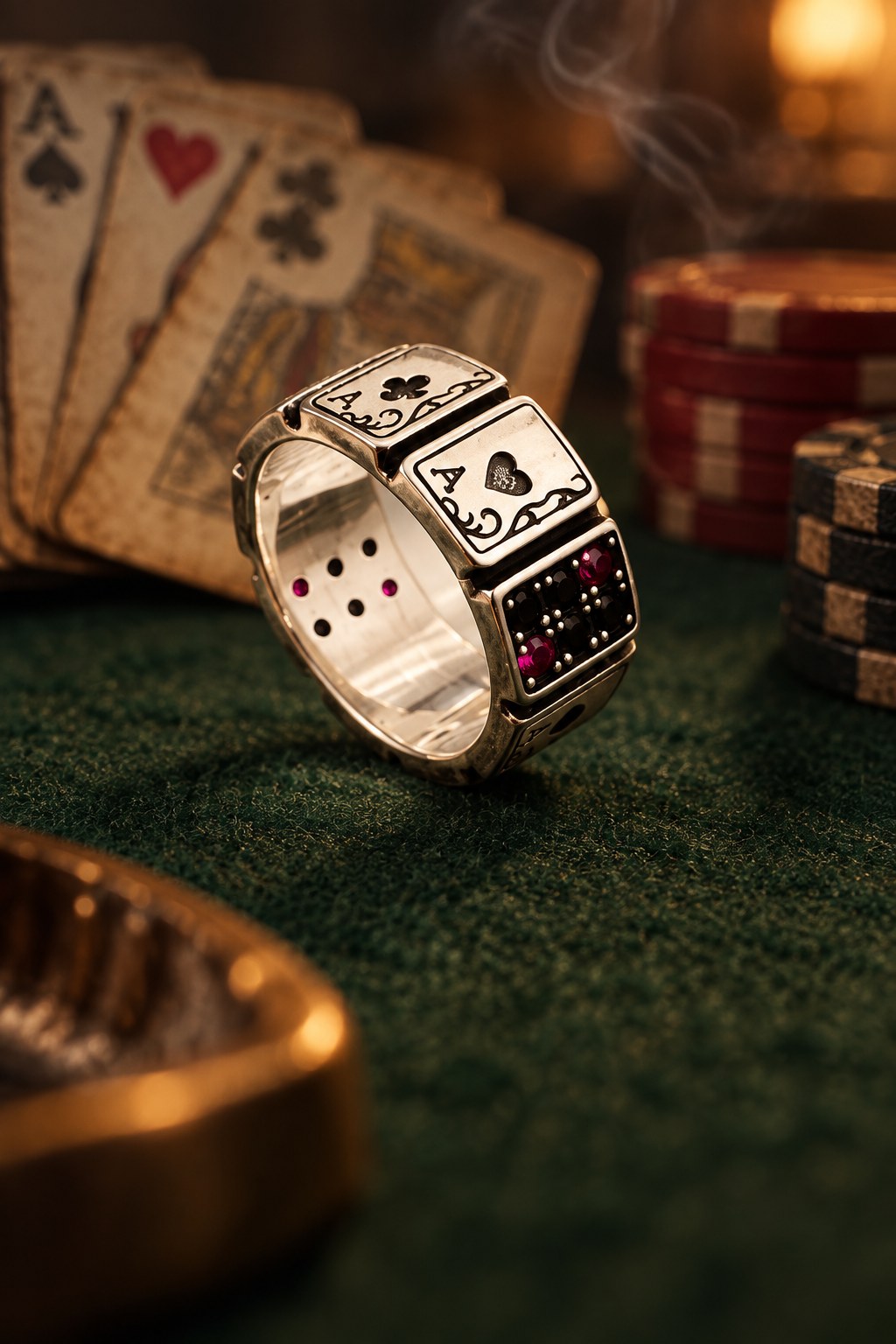 Poker Deck Cards Open Cuff Ring - AtPerry's lifestyle photo