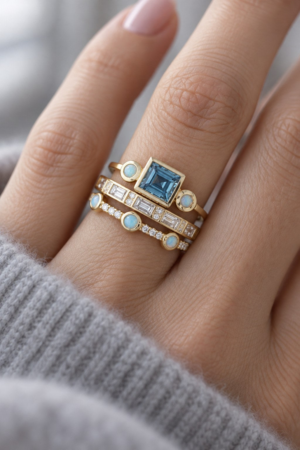 Luxury 3PC Gold Color Trendy Ring - AtPerry's lifestyle photo