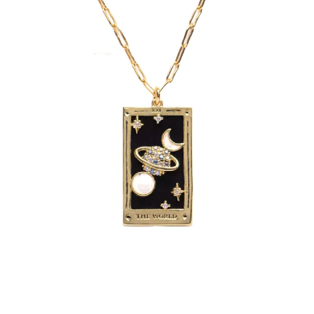 The Star Tarot Card NecklaceNecklacesThe World