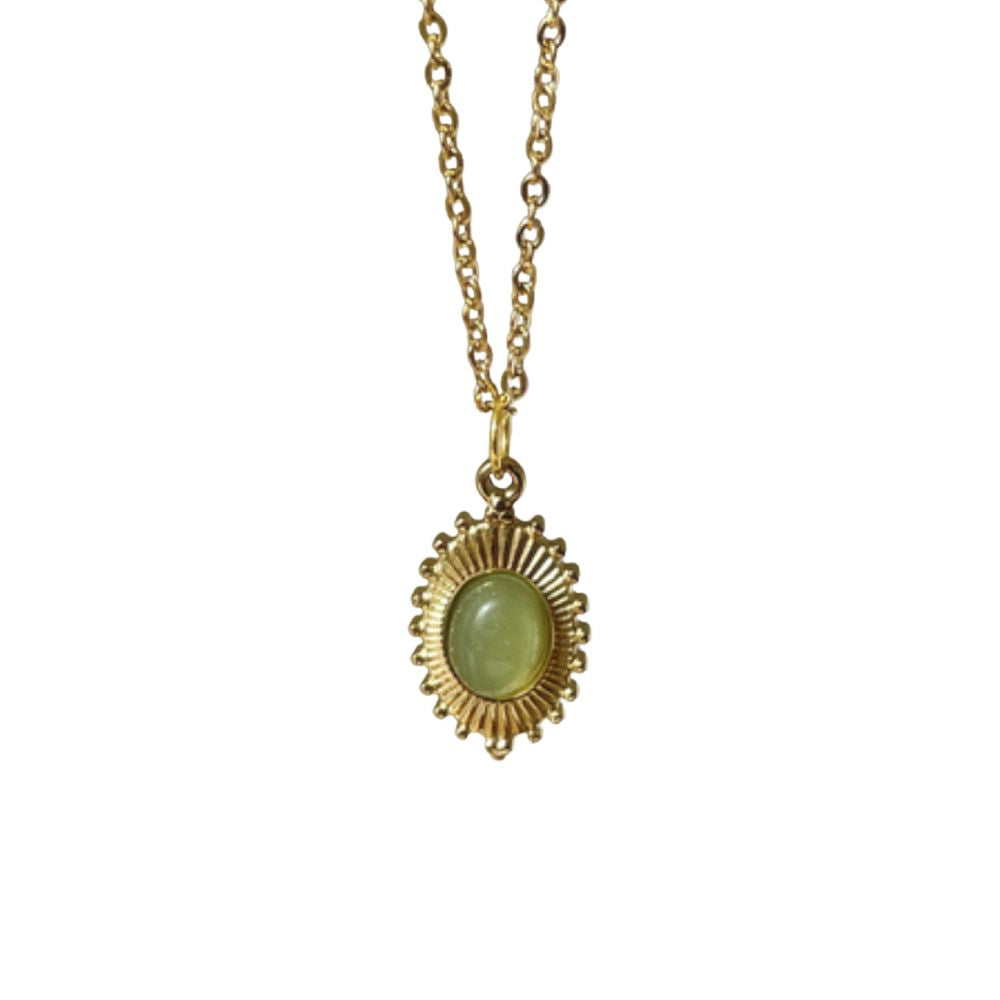 Green Quad NecklaceNecklacesMid Green Gem