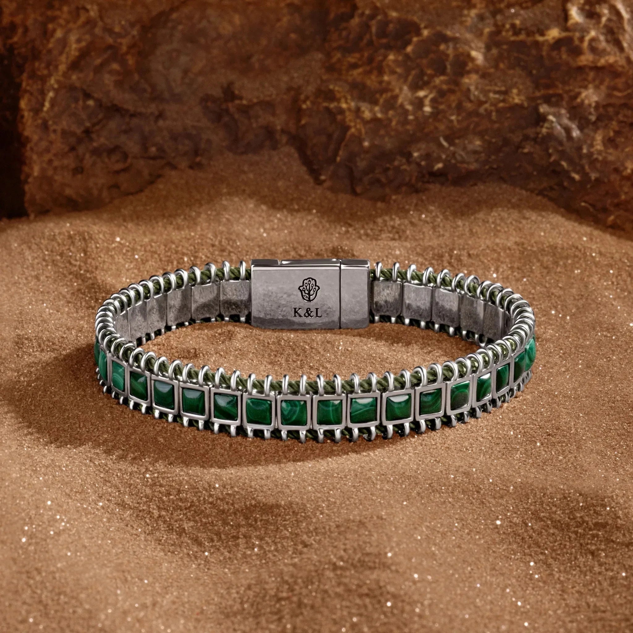 Sacred Grounding - Magnetic Green String BraceletBracelets - MensMedium