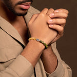 Contagious Optimism - Jade Citrine Evil Eye Charm BraceletBracelets - Mens
