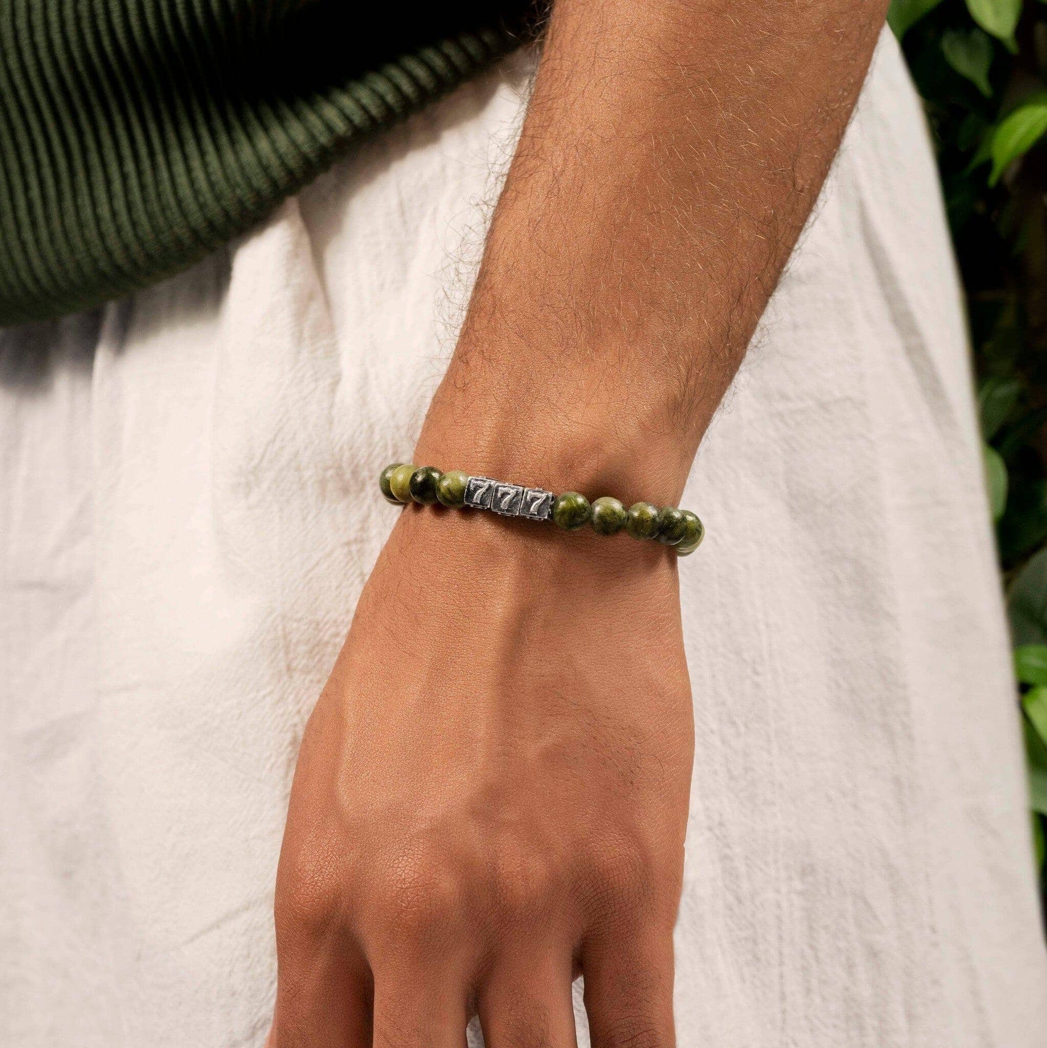 Alluring Dream - Olive Jade Vegas BraceletBracelets - Mens