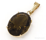 Vintage WRC 12K Gold Filled Smoky Quartz PendantJewelry > Necklaces > Pendants