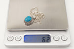Vintage Turquoise Bali Style Sterling Silver NecklaceJewelry > Necklaces > Pendants