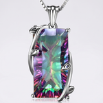 Rainbow Mystic Topaz Pendant - AtPerry's Healing Crystals