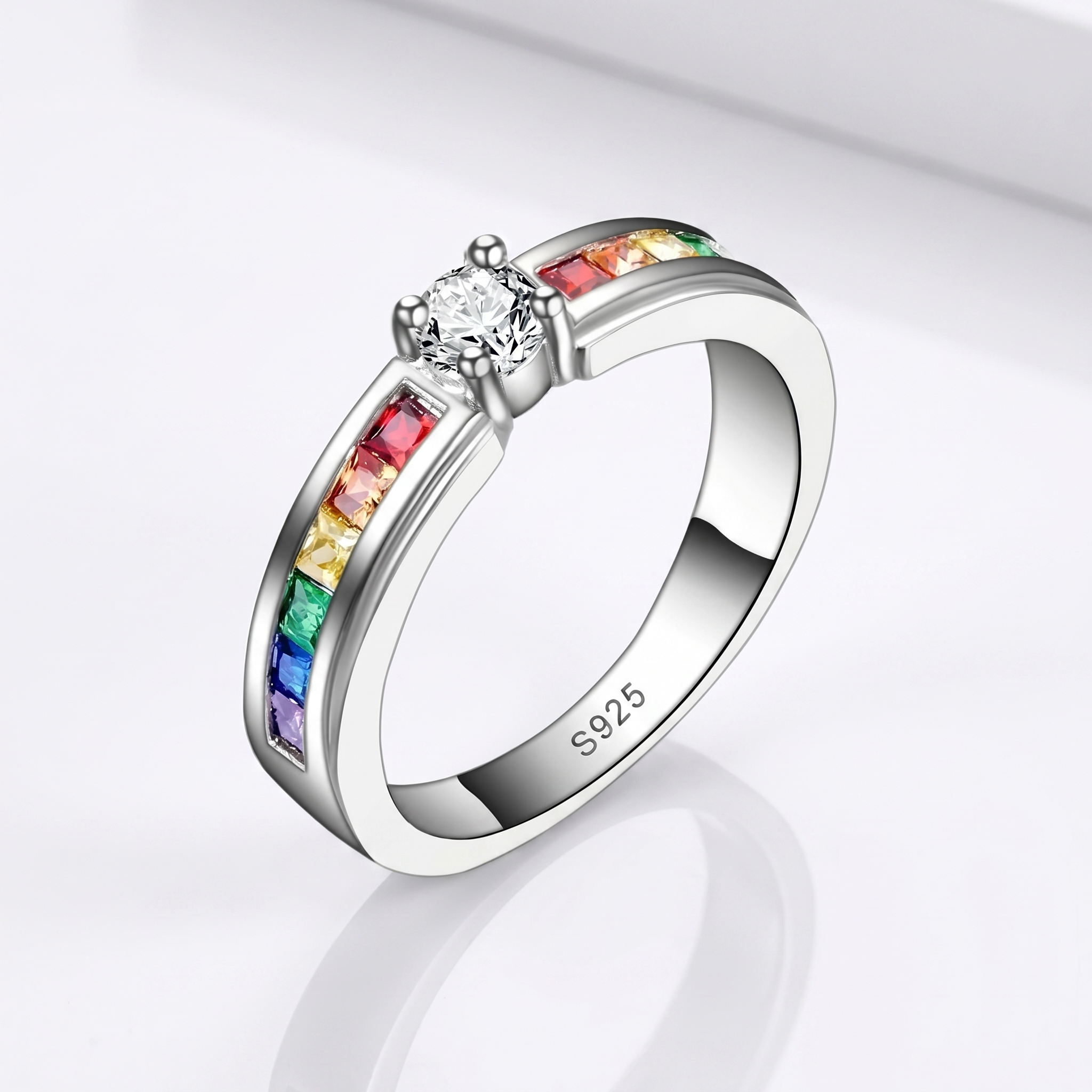 Rainbow Promise Ring - AtPerry's Healing Crystals