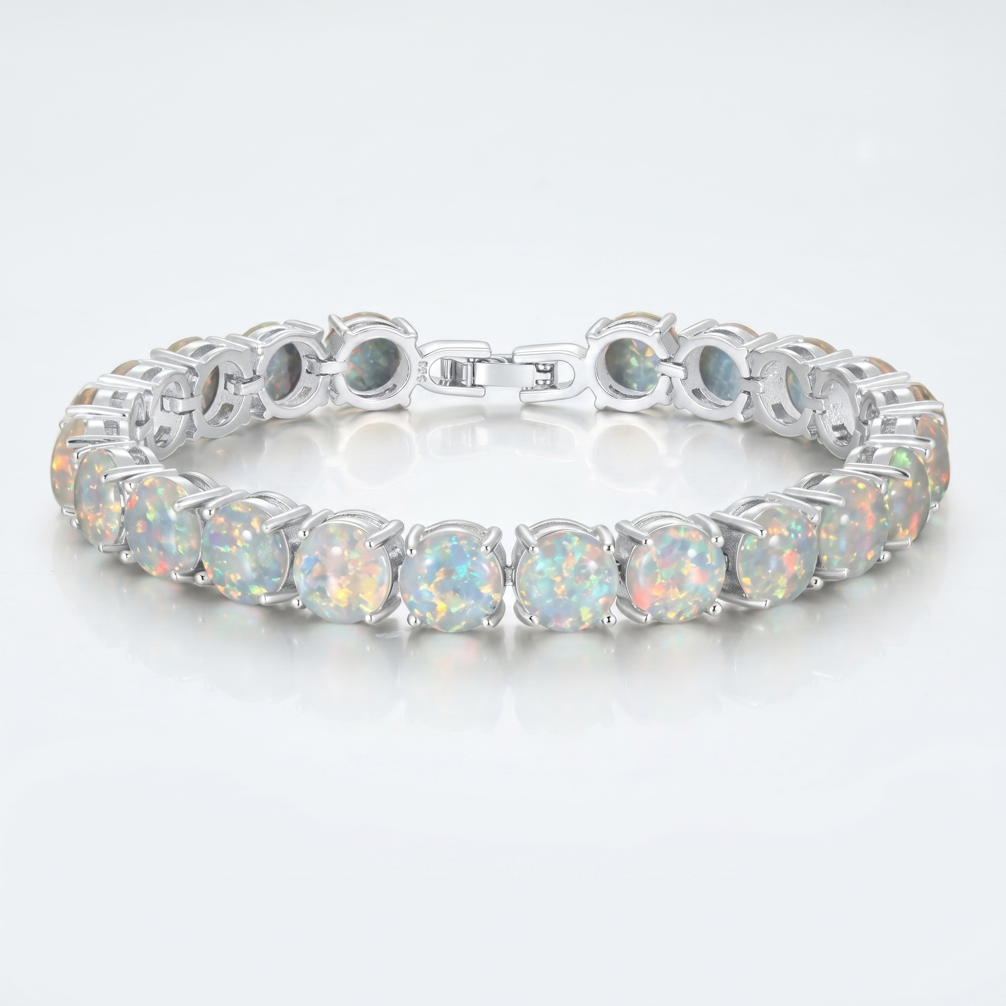 White Fire Opal Bracelet - AtPerry's Healing Crystals