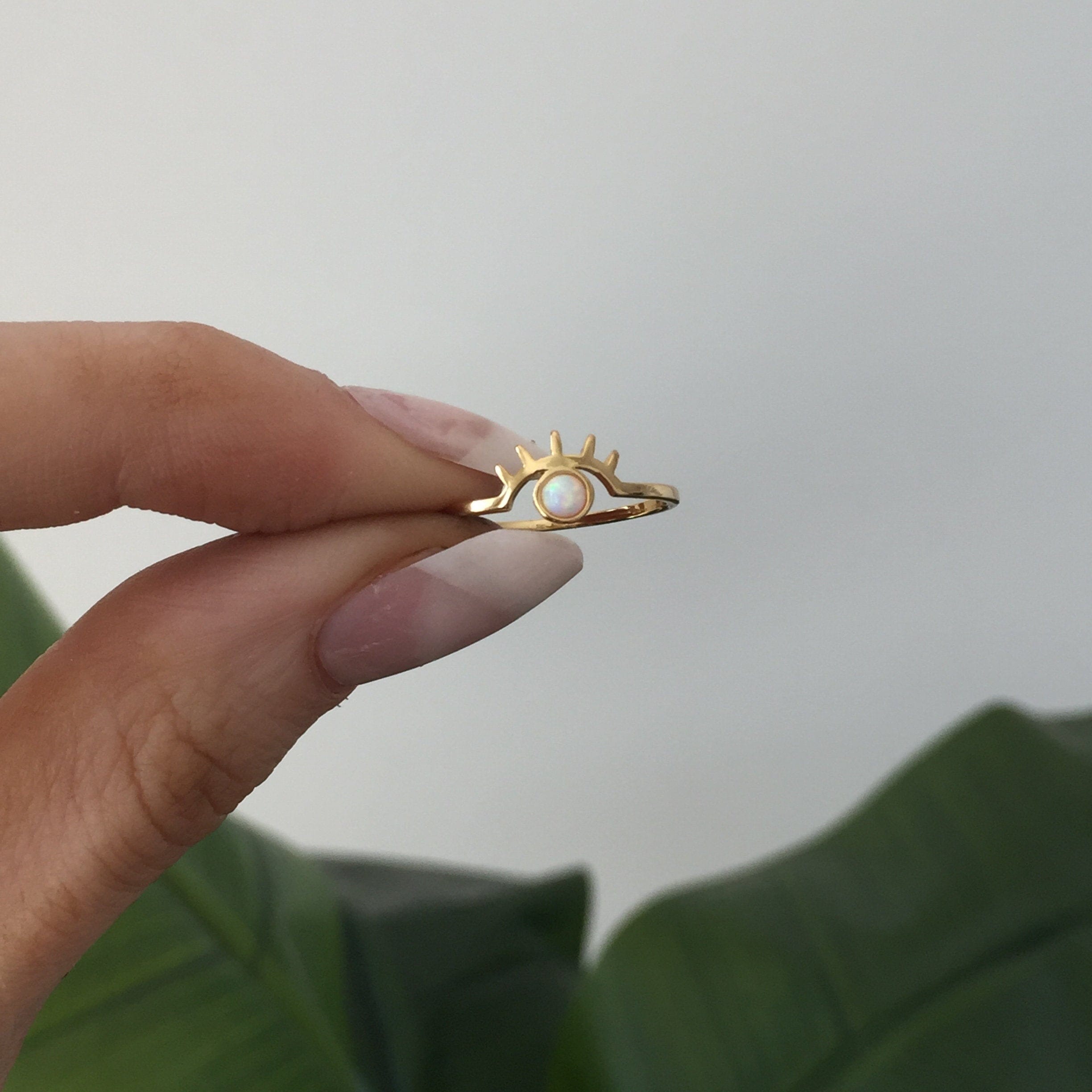 The Opal Evil Eye RingRings