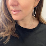 Crystal Oval Hoops CollectionEarrings