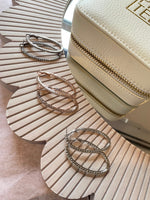 Crystal Oval Hoops CollectionEarrings