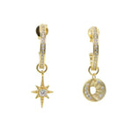 Star & Moon Charm EarringsEarrings