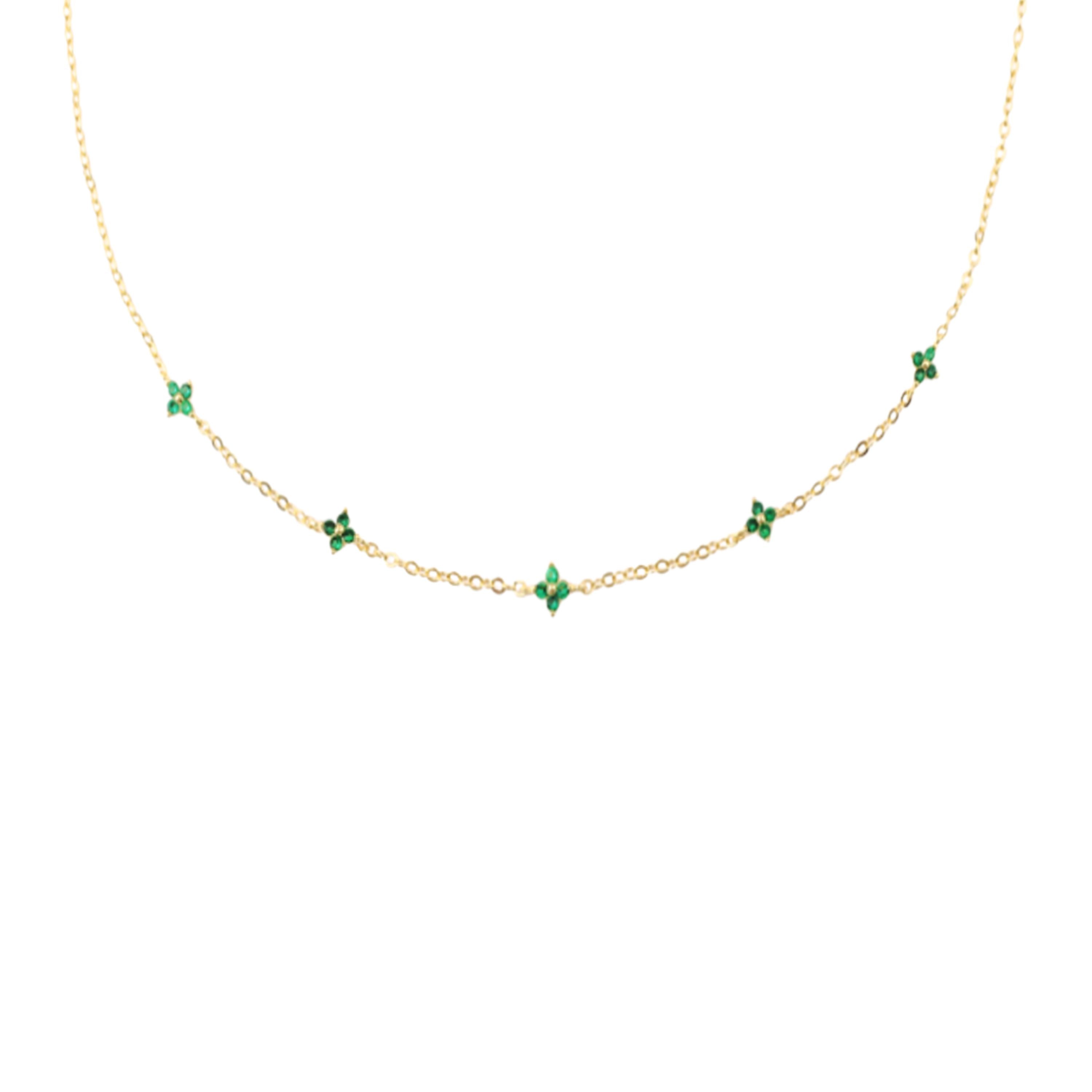The Green Gem NecklaceNecklacesGold