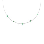 The Green Gem NecklaceNecklacesSilver