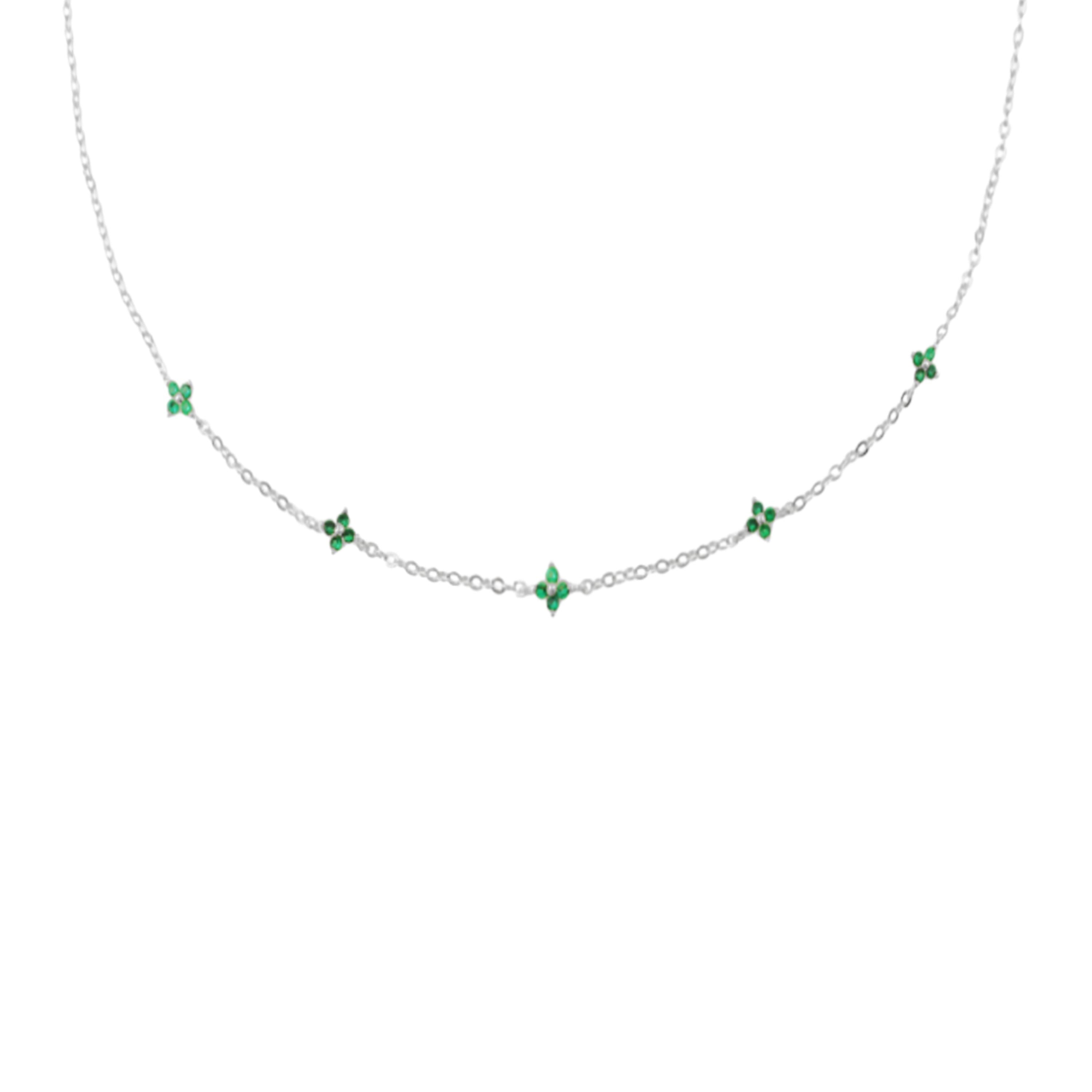 The Green Gem NecklaceNecklacesSilver