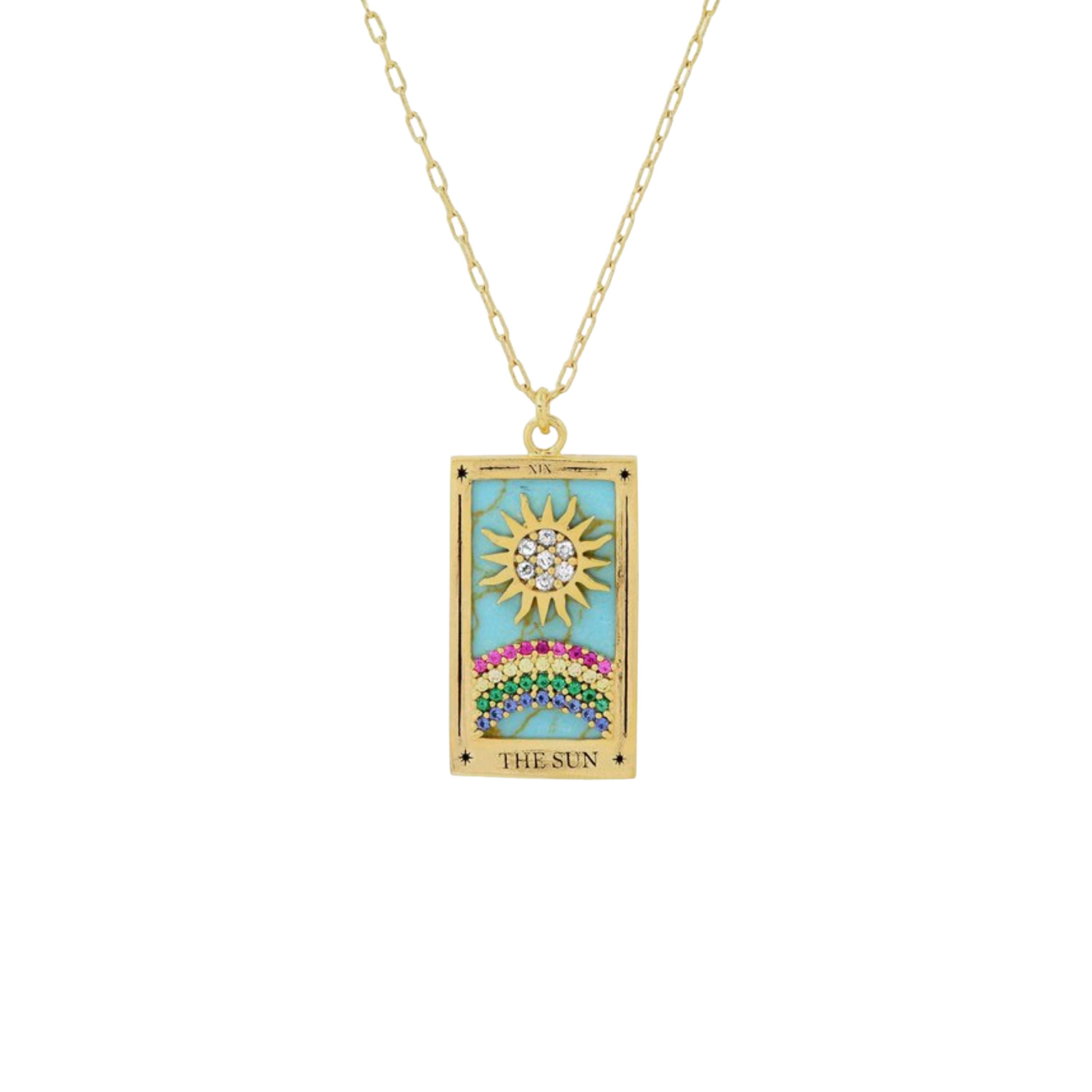 The Star Tarot Card NecklaceNecklacesThe Sun