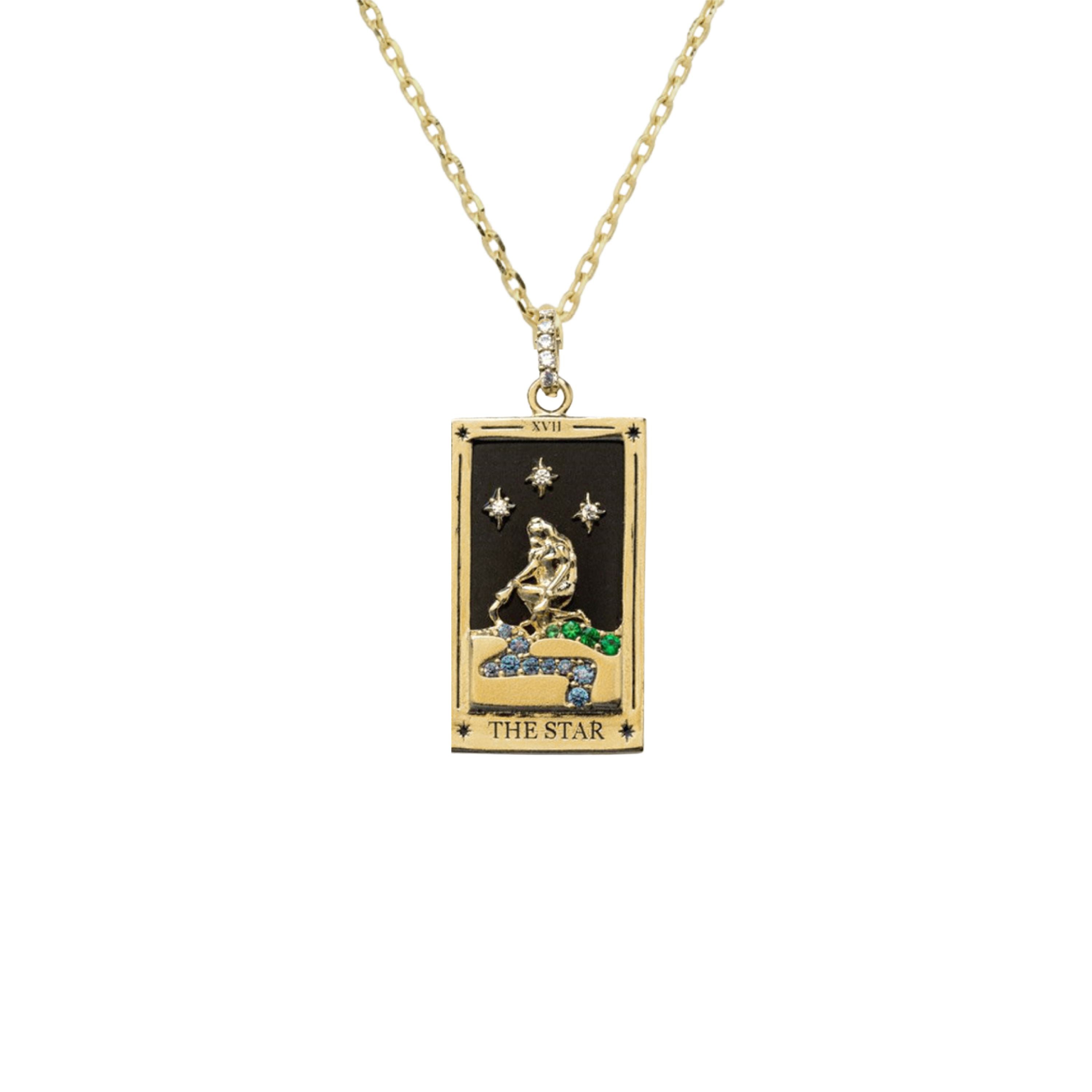 The Star Tarot Card NecklaceNecklacesThe Star