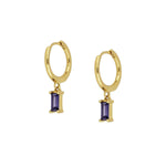 Gemma Green Huggie EarringsEarringsBlue
