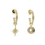 Star & Moon Charm EarringsEarrings