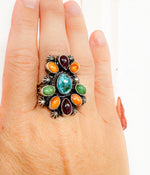 Santa Barbara Multi Stone Ring173 Genuine Turquoise Ring