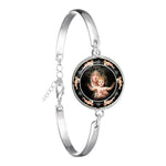 Our Lady of Guadalupe WWJD Glass Dome BraceletBracelet8