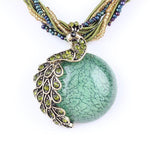 Peacock Turquoise NecklaceNecklace