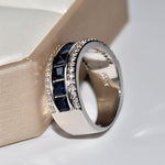 Elegant Sapphire 925 Sterling Silver RingRing