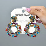 Party Oversize Colorful Luxury Crystal Dangle EarringsEarrings