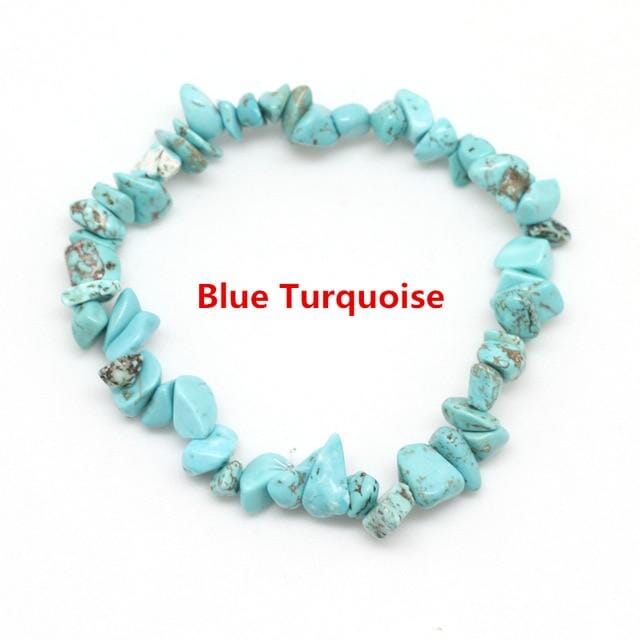 Natural Crystals Bead BraceletsBraceletBlue Turquoise