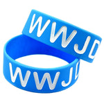 WWJD What Would Jesus Do Silicone Rubber Bracelet