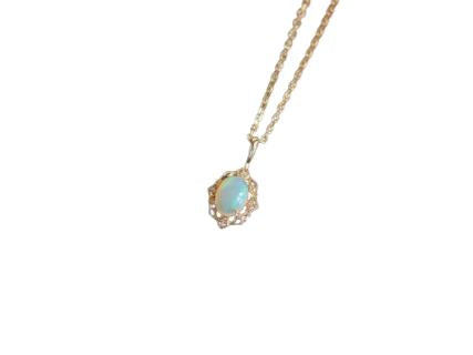 14K Gold Opal NecklaceNecklace