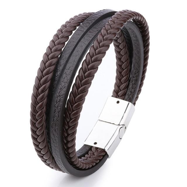 Trendy Genuine Leather Bracelets for MenBraceletStyle 21