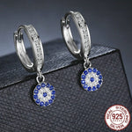 Bella Sapphire CZ Drop Earrings - Genuine 925 Sterling SilverEarrings