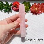 1pc Crystal Stone Body Massage Yoni Healing WandWandRose quartz