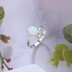 Uniquely Beautiful White Opal Jewelry Set - 925 Sterling Silver