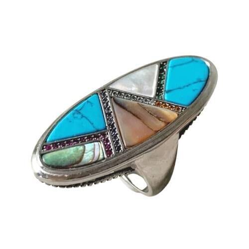 Powerful Mystical Turquoise Gift Ring - 925 Sterling SilverRing